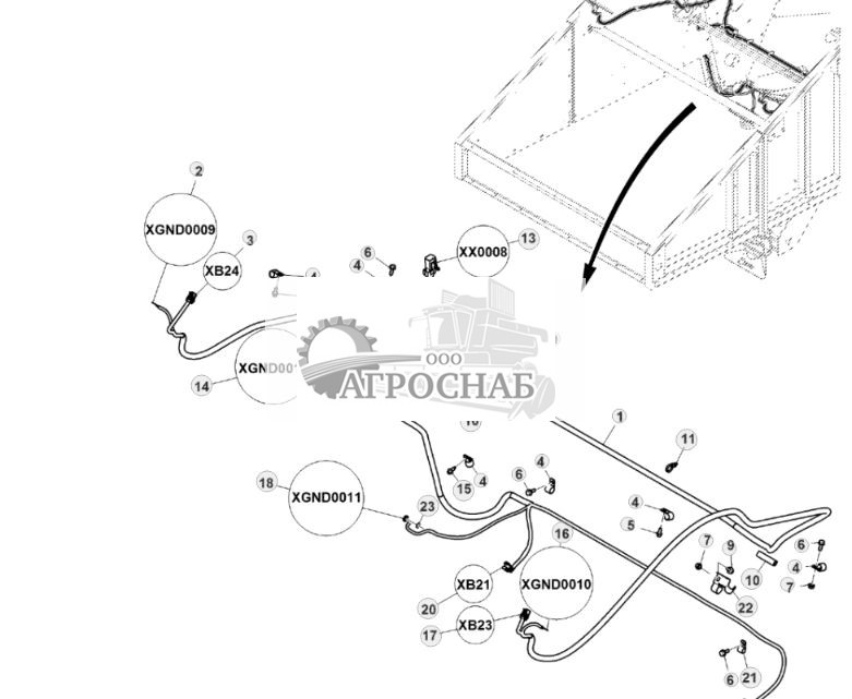 Жгут проводов системы контроля над потерей зерна - ST827729 737.jpg